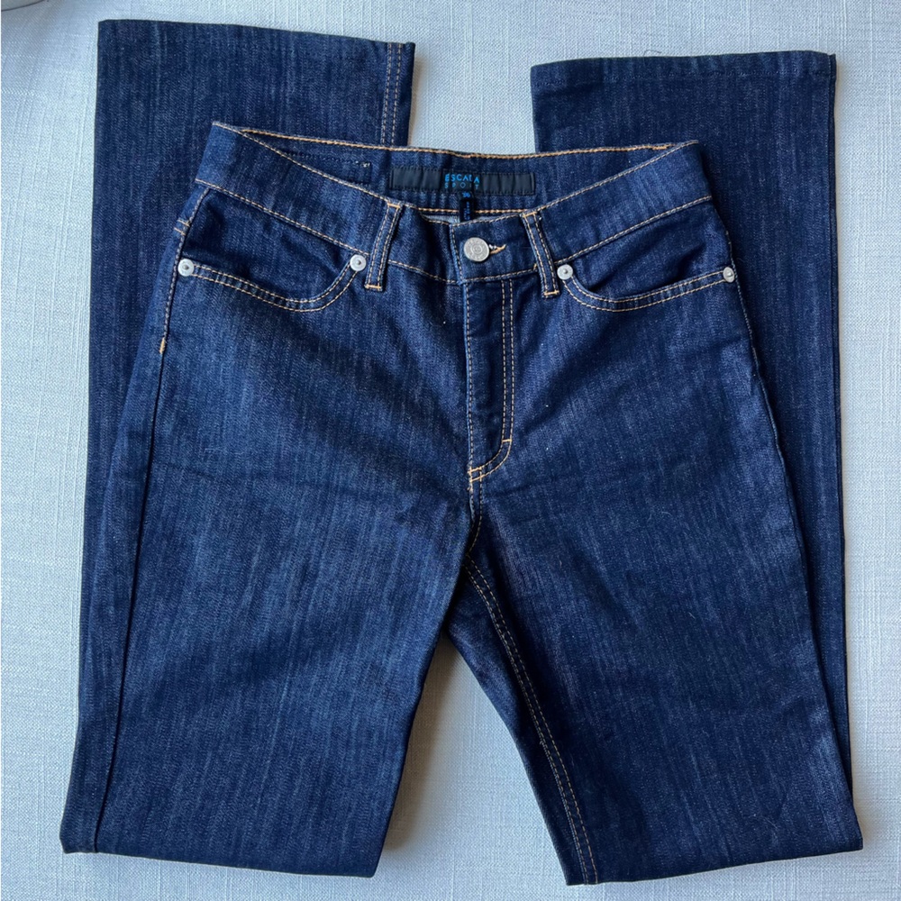 ESCADA Straight Leg Dark Wash Denim Jeans